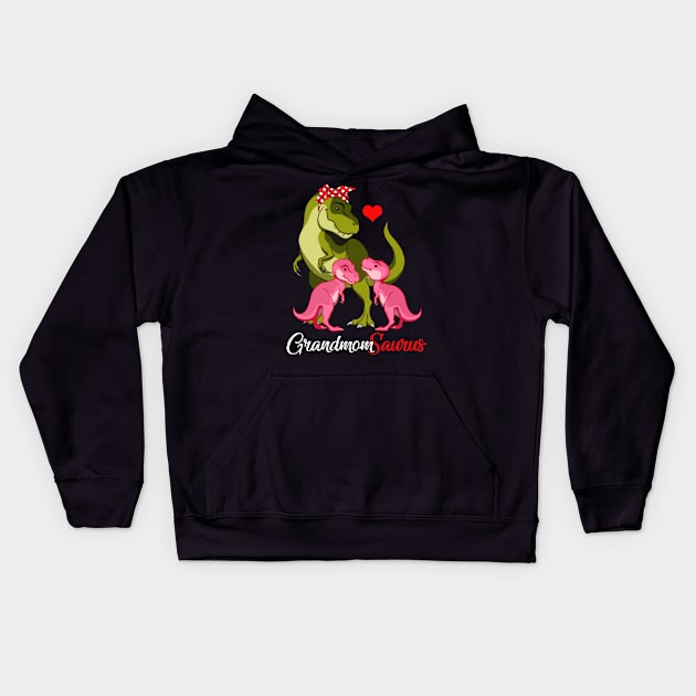 Grandmomsaurus T-Shirt T-rex Grandmom Saurus Dinosaur Kids Hoodie by johnbbmerch